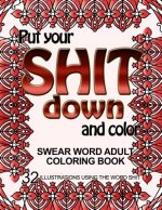 Put Your Shit Down and Color: Swear Word Adult Coloring Book: 32 Illustrations Using the Word Shit