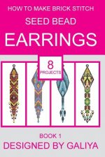 How to make brick stitch seed bead earrings. Book 1
