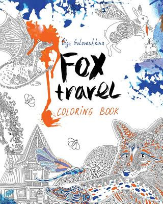 Fox travel: Coloring book