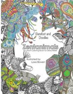 Barefoot & Doodles: Zentanimals: An Adult Coloring Book for Stress Relief