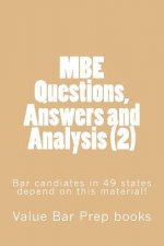 MBE Questions, Answers and Analysis (2): Bar candiates in 49 states depend on this material!