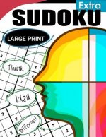 Extra Sudoku Large Print: Easy, Medium to Hard Level Puzzles for Adult Sulution inside
