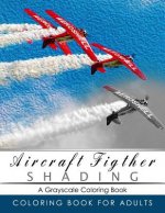 Aircraft Figther Shading Coloring Book: Grayscale coloring books for adults Relaxation Art Therapy for Busy People (Adult Coloring Books Series, grays