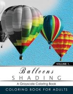 Balloon Shading Coloring Book: Grayscale coloring books for adults Relaxation Art Therapy for Busy People (Adult Coloring Books Series, grayscale fan