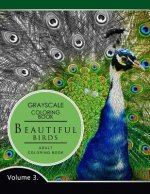 Beautiful Birds Volume 3: Grayscale coloring books for adults Relaxation (Adult Coloring Books Series, grayscale fantasy coloring books)