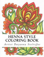 Henna Style Coloring Book: 36 hand drawn henna patterns inspired by traditional mehndi