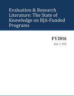 Evaluation & Research Literature: The State of Knowledge on BJA-Funded Programs