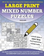 Large Print Mixed Number Puzzles: 100 super size large print number puzzles, featuring solutions