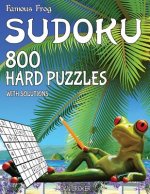 Famous Frog Sudoku 800 Hard Puzzles With Solutions: A Beach Bum Series 2 Book