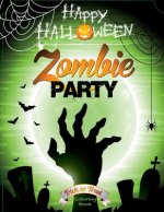 Happy Halloween Zombie Party Coloring Book