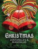 Christmas Zentangles and Mandalas: Coloring Books for Grown-Ups, Adult Relaxation
