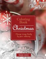 Fantasy Christmas: Gray Scale Photo Adult Coloring Book, Mind Relaxation Stress Relief Coloring Book Vol1: Series of coloring book for ad