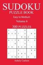 300 Easy to Medium Sudoku Puzzle Book: Volume 6