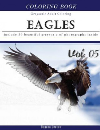 Eagles: Bird Gray Scale Photo Adult Coloring Book, Mind Relaxation Stress Relief Coloring Book Vol5: Series of coloring book f