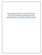 Strategic Plan for Federal Research and Monitoring of Ocean Acidification