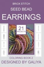 Brick Stitch Seed Bead Earrings. Coloring Book 2