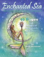 Enchanted Sea - Mermaid Coloring Book in Grayscale - Coloring Book for Grownups