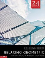 Relaxing Geometric Coloring Books: Stress relief coloring books for adults with 24 Stunning Geometric Grayscale Images