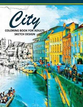 City Coloring Books for Adults: A Sketch grayscale coloring books beginner (High Quality picture)