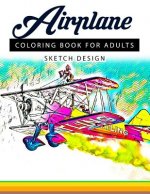 Airplane Coloring Books for Adults: A Sketch grayscale coloring books beginner (High Quality picture)