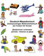 Deutsch-Mazedonisch Zweisprachiges Bilderwörterbuch der Farben für Kinder