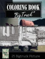 Jumbo Truck Sketch Gray Scale Photo Adult Coloring Book, Mind Relaxation Stress Relief: Just added color to release your stress and power brain and mi