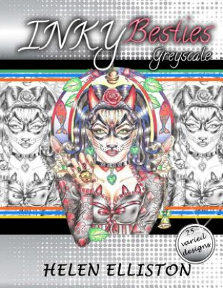 Inky Besties Greyscale: Grayscale coloring book
