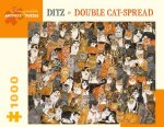Ditz Double Cat-Spread 1000-Piece Jigsaw Puzzle
