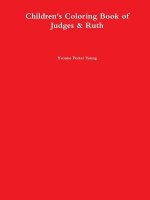 children's Coloring Book of Judges & Ruth