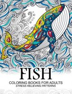 Fish Coloring Books for adults: dolphins, Whale, Shark in the sea Design