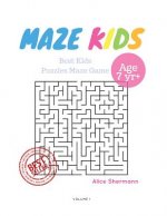 Kids Mazes Age 7: 50 Best Kids Puzzles Maze Game, Maze For Kids, Children Maze Brain Training Game, Children Mazes Age 7 Volume 1