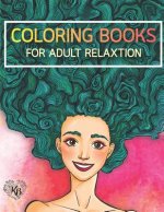 Beauty Hair Girls: An Adult Coloring Book with Beautiful Women, Floral Hair Designs, and Floral Patterns for Relaxation and Stress Relief