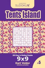 Sudoku Tents Island - 200 Easy to Medium Puzzles 9x9 (Volume 5)