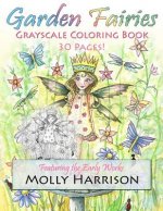 Garden Fairies Grayscale Coloring Book