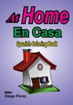 Spanish Coloring Book: At Home