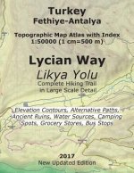 Turkey Fethiye-Antalya Topographic Map Atlas with Index 1