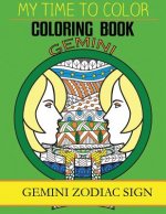 Gemini Zodiac Sign - Adult Coloring Book