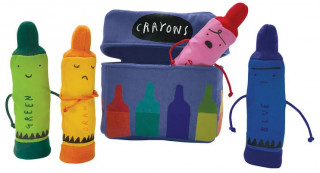 The Day the Crayons Quit Finger Puppet Playset: 4 5