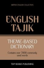 Theme-based dictionary British English-Tajik - 7000 words