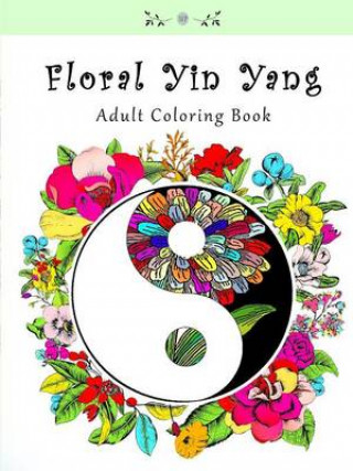 Floral Yin Yang Adult Coloring Book