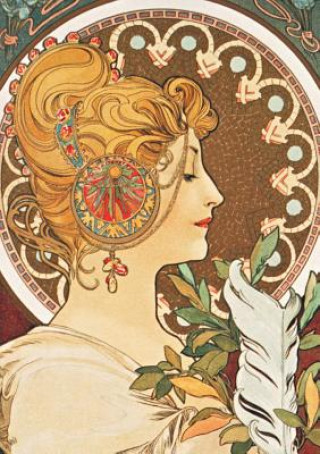 Carnet Ligné Ligné Affiche Mucha, La Plume (Alphonse Mucha)(Brožovaná)