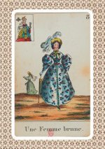 Carnet Ligné Cartomancie, Femme Brune, 18e Si?cle