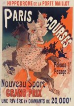 Carnet Ligné Affiche Hippodrome Porte Maillot Paris