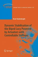 Dynamic Stabilisation of the Biped Lucy Powered by Actuators with Controllable Stiffness