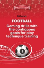 Football. Gaming drills with the contiguous goals for play technique training.