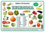 Súbor 24 kariet  - zelenina