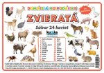 Súbor 24 kariet - zvieratá (domáce a hospodárske)