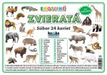 Súbor 24 kariet - zvieratá (exotické)