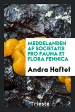Meddelanden AF Societatis Pro Fauna Et Flora Fennica