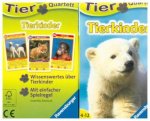 Tier Quartett: Tierkinder,
